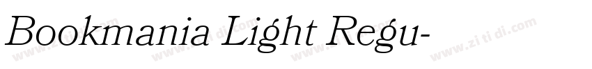 Bookmania Light Regu字体转换